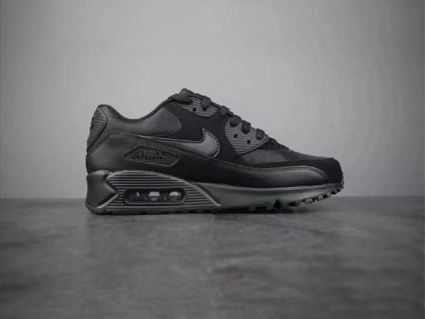 Nike Air Max 90 Leather Triple Black (2020) CZ5594-001 - Image 2