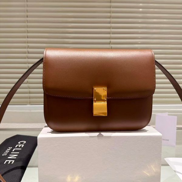 CELINE Liege Calfskin Box Flap Bag(Replica) - Image 8