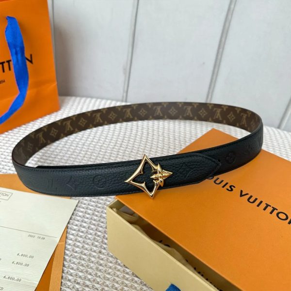 Louis Vuitton LV Leather Belts (Replica) - Image 3