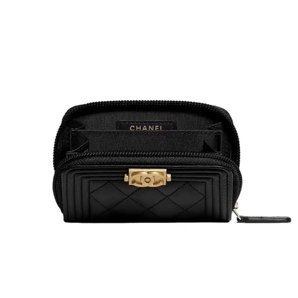 Chanel 21k LE BOY Zipper Wallet(Replica) - Image 2