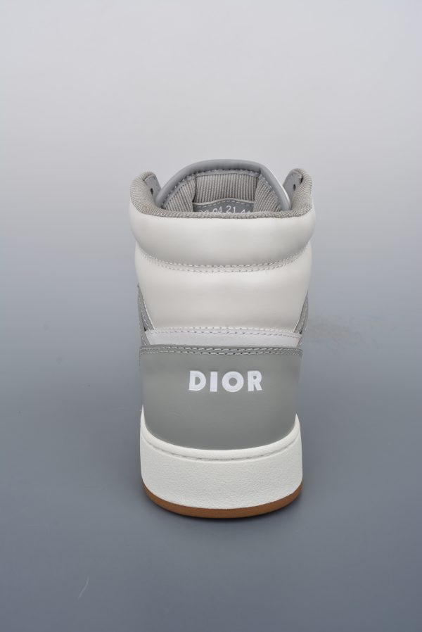 Dior B27 Sneakers High-Top Gray (AAA High Quality Version) - Image 5