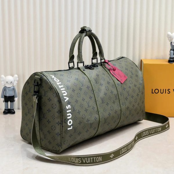 Louis Vuitton Military Green Kepall45 Travel Bag  (Replica) - Image 3