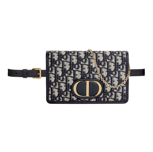 DIOR 30 Montaigne Canvas Shoulder Bag (Replica)