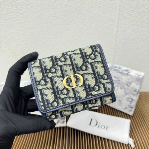 Dior 30 Montaigne Three Fold Wallet(Replica) - Image 5