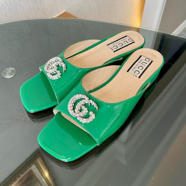 Gucci Leather Sandals  Slide Sandal (Replica) - Image 6