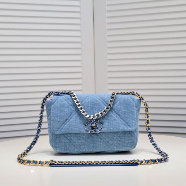 Chanel 19Bag Denim Canvas Handle Crossbody Bag（Replica） - Image 2