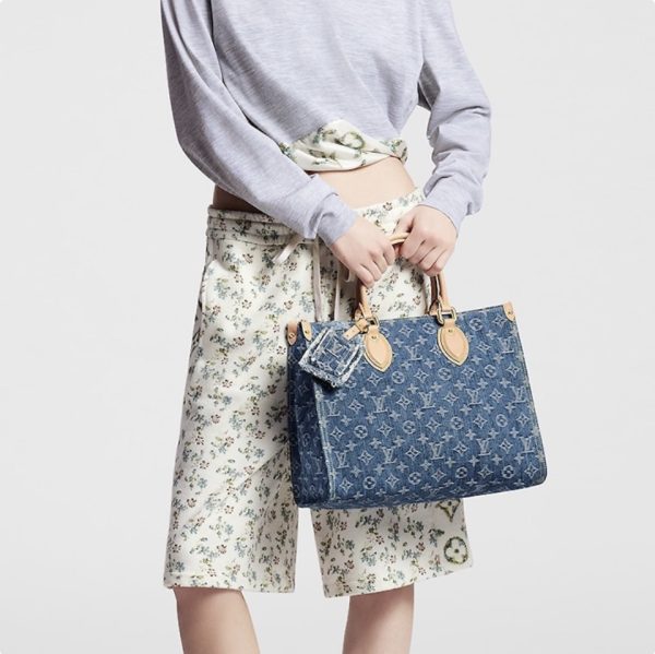 Louis Vuitton LV ONTHEGO Denim Bag M46871(Replica) - Image 2