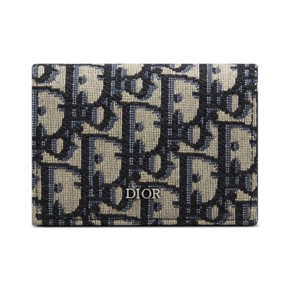 Dior Oblique Coin Card Holder Wallet(Replica)