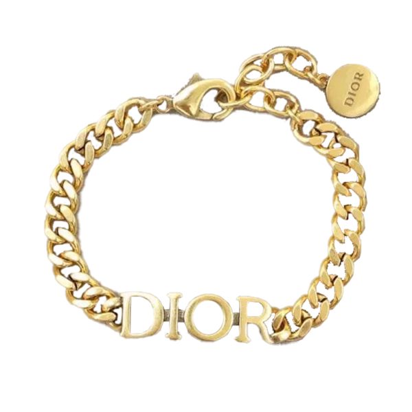 Christian Dior Metal Logo Bracelet