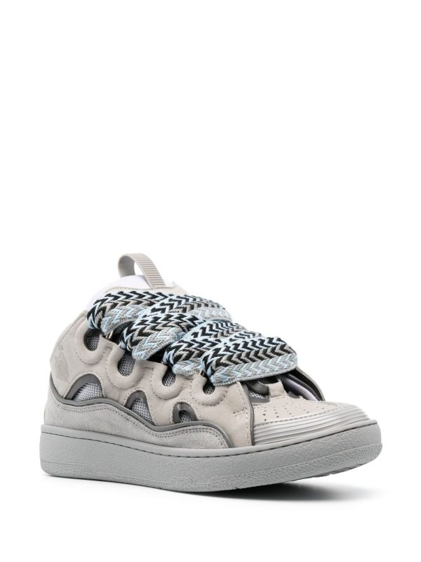 Lanvin LEATHER CURB SNEAKERS(Replica) - Image 4