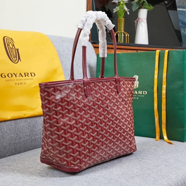 Goyard artois bag burgundy - Image 3