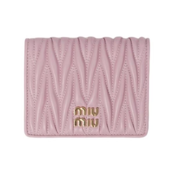 MIU MIU Matelassé Sheepskin Wallet (Replica)