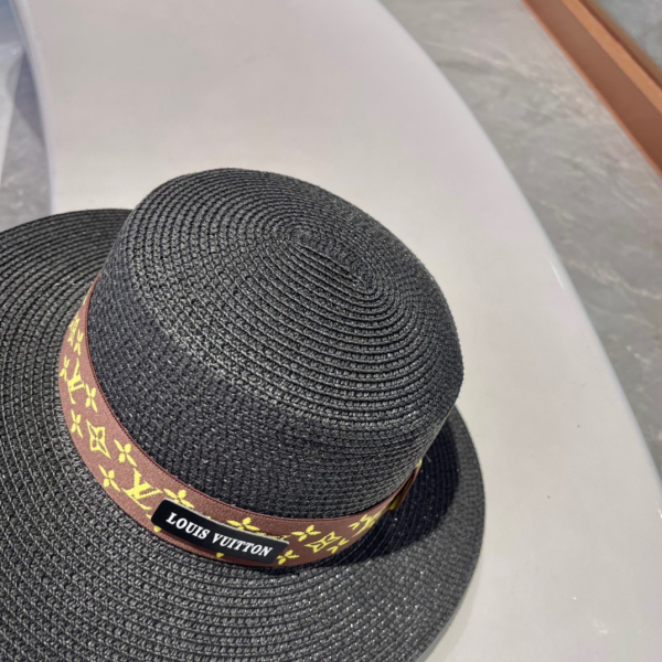 Louis Vuitton LV Flat Straw Beach Hat Sunhat （Replica） - Image 6