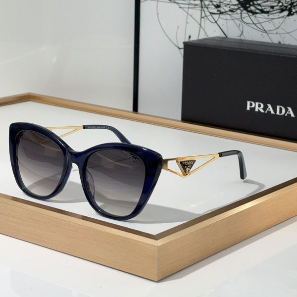 Prada Mirror leg Hollowed Out Stereoscopic Logo  sunglasses Top quality （Replica） - Image 3