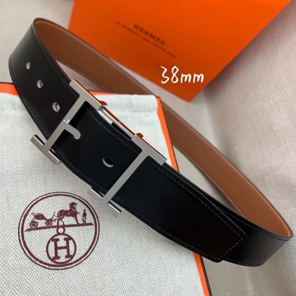 Hermes H Belt Buckle & Reversible Brown For Women