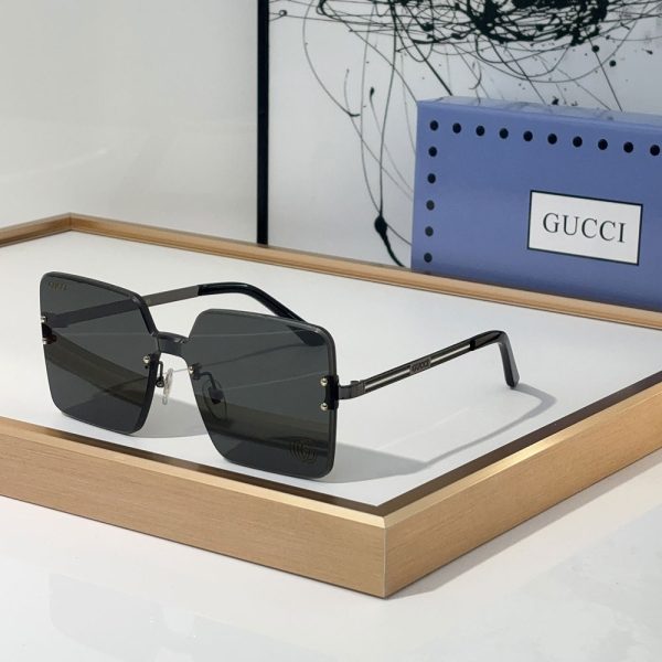 Gucci Stylish Frameless Design  sunglasses Top quality （Replica） - Image 7