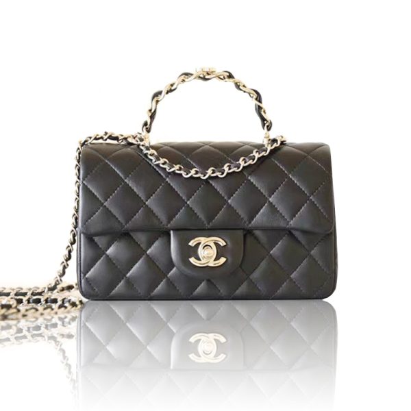 Chanel   bag with handle and flap bags （Replica）