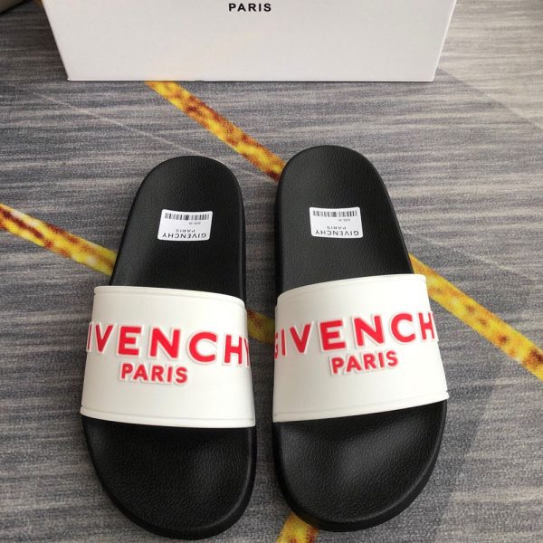 Givenchy Rubber Logo flip-flops Slide Sandal(Replica) - Image 30