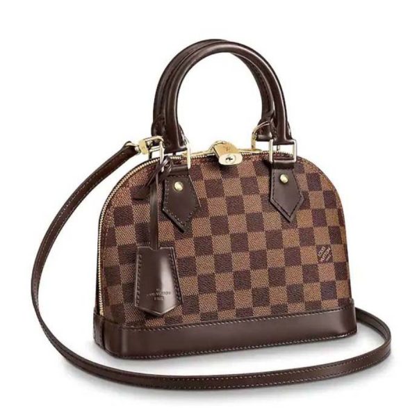 Louis Vuitton LV Alma BB PM Shoulder Bag Monogram Damier Ebene M53152 (Replica) - Image 3