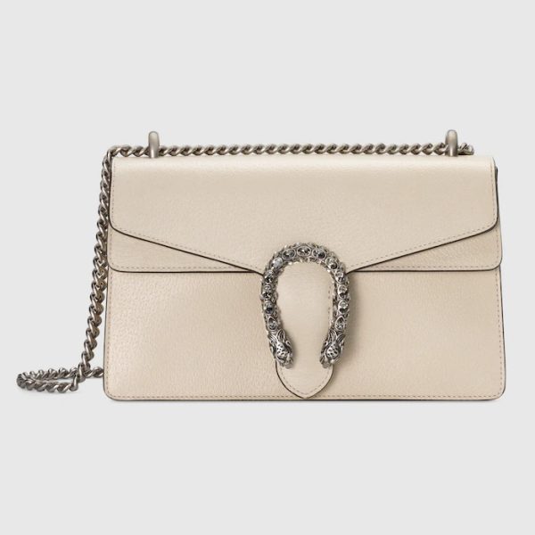 Gucci DIONYSUS White Leather Small Shoulder Bag