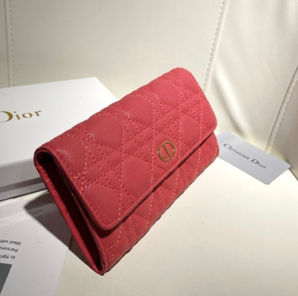 Dior Caro Long Wallet(Replica) - Image 4