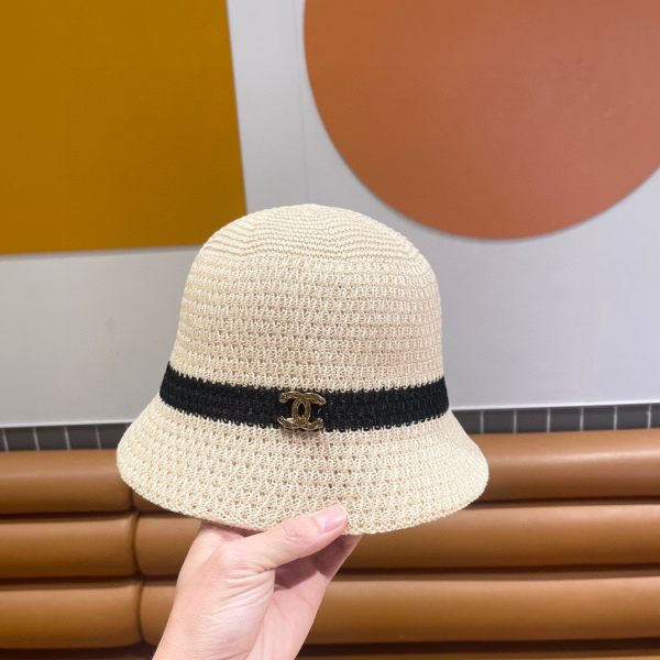 Chanel Knitted Hollow Breathable Fisherman's Hat  Sunhat （Replica） - Image 3