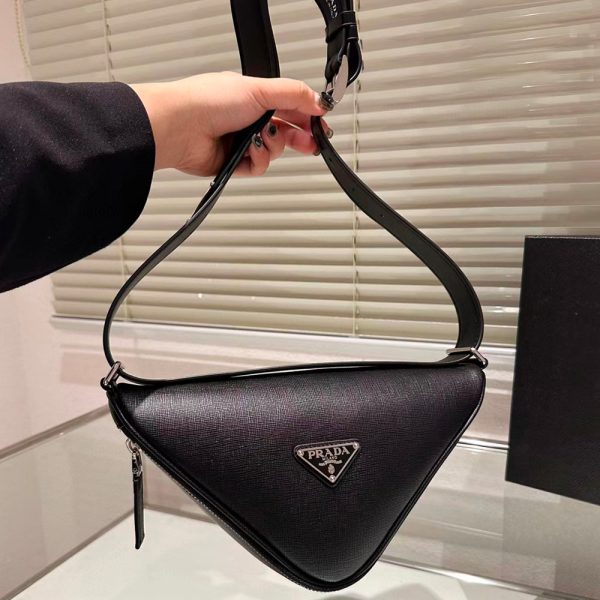 Prada Saffiano Triangle Waist Bag（Replica） - Image 6