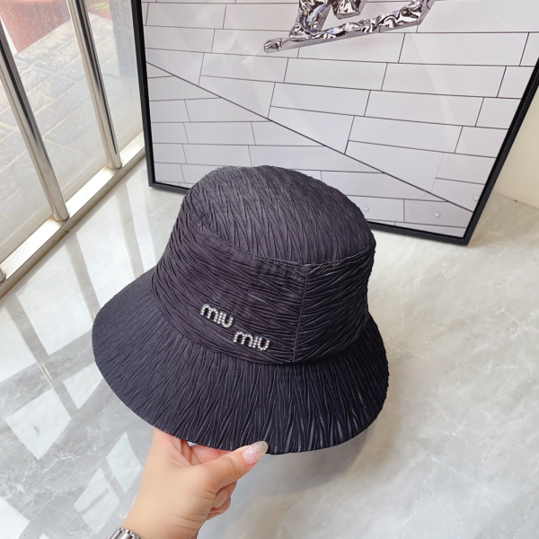 Miu Miu Textured Fisherman's Hat  Sunhat （Replica） - Image 4