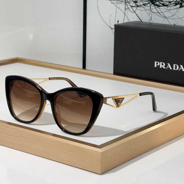 Prada Mirror leg Hollowed Out Stereoscopic Logo  sunglasses Top quality （Replica） - Image 5