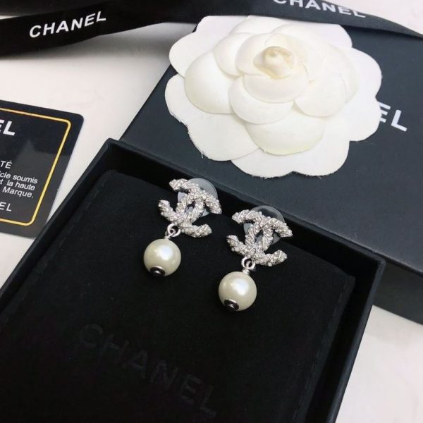 Chanel Pearl Drop Earrings