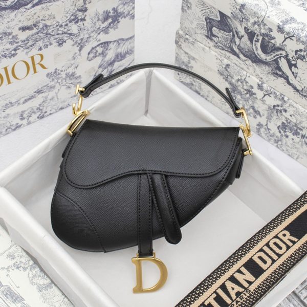 Dior Mini&Small Saddle Bag Grained Calfskin(Replica) - Image 7