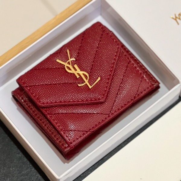 Saint Laurent YSL Leather Card Holder (Replica) - Image 2