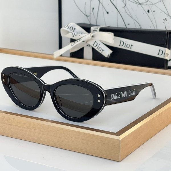 Dior Star Logo Acetate Fibre Cat eye sunglasses Top quality (Perfect Replica） - Image 2