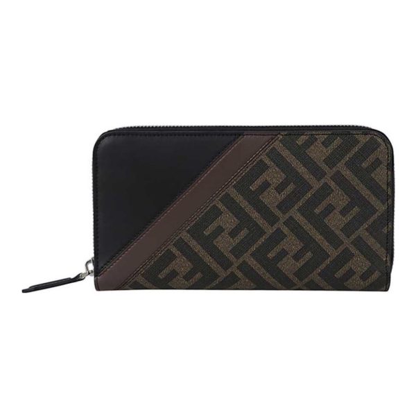 FENDI FF Printing Leather Wallte (Replica)