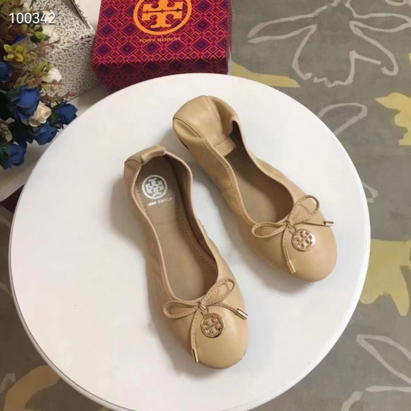 Tory Burch Leather Round Bow  Sandals Slide (Replica) - Image 2