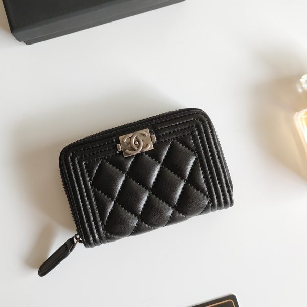 Chanel 21k LE BOY Zipper Wallet(Replica) - Image 5