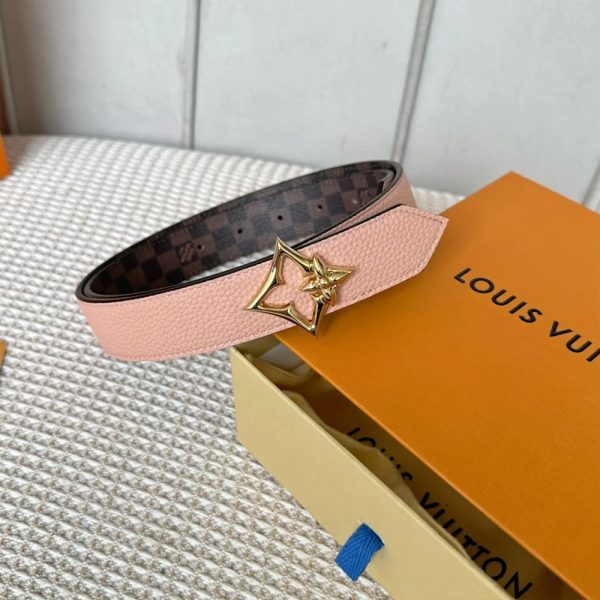 Louis Vuitton LV Leather Belts (Replica) - Image 4