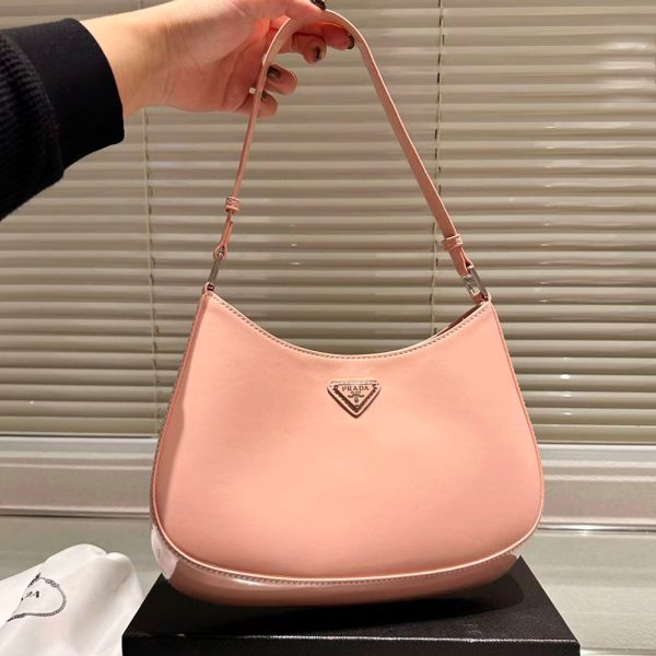 Prada Cleo Bright Leather Handbag - Image 7