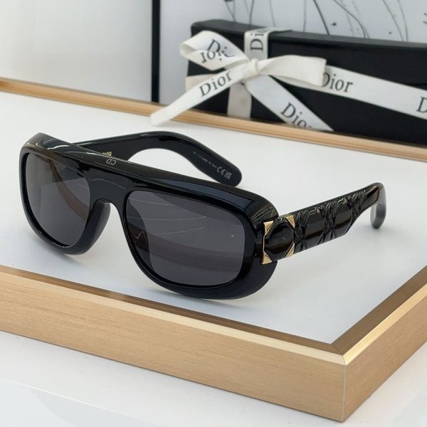 Dior Classic Logo Decorated Mirror Leg Acetate sunglasses  Top quality (Perfect Replica） - Image 2