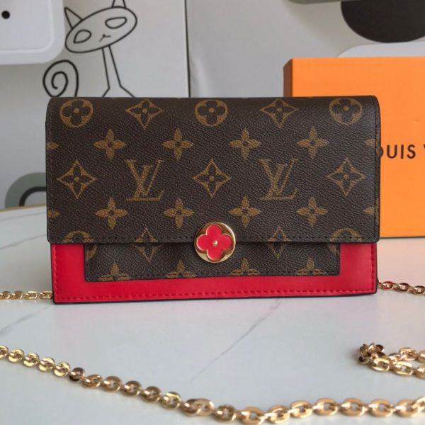 Louis Vuitton LV Flore Chain Wallet (Replica) - Image 5