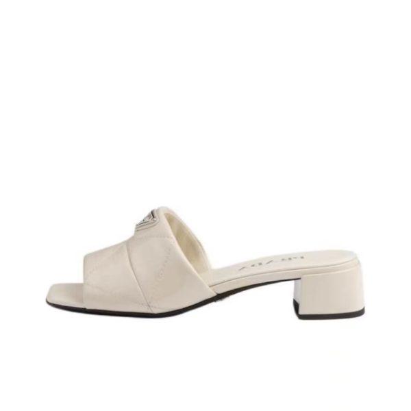 Prada  Comfort Goes With Everything 3.5CM Thick Heel Sandals Slide (Replica) - Image 2