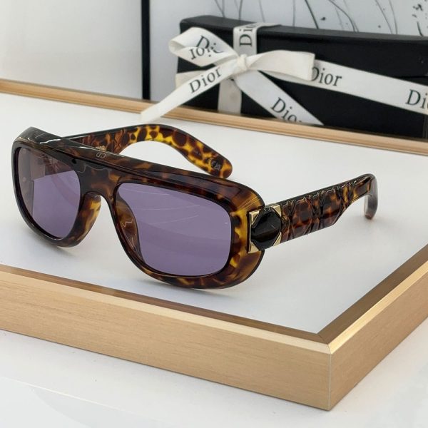 Dior Classic Logo Decorated Mirror Leg Acetate sunglasses  Top quality (Perfect Replica）