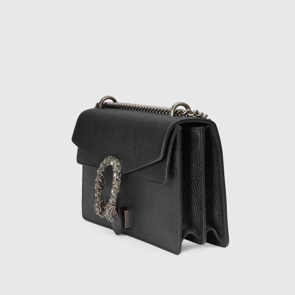 Gucci DIONYSUS GG Black Leather Small Shoulder Bag - Image 2