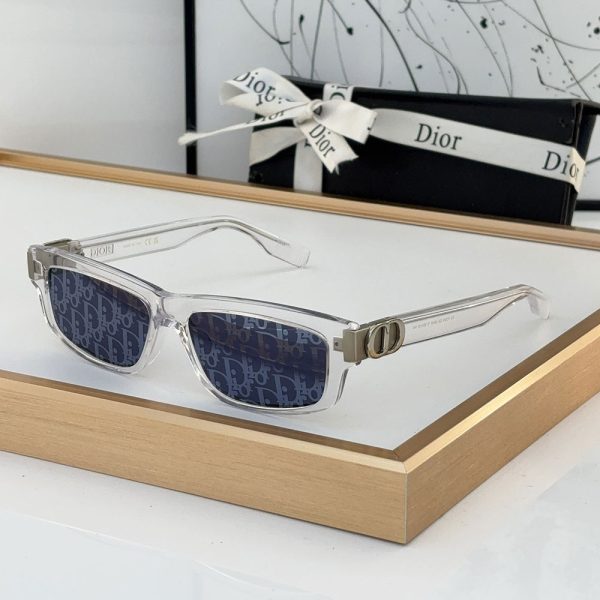 Dior Mirror Leg Stereoscopic Logo Acetate Fibre sunglasses Top quality  (Perfect Replica）