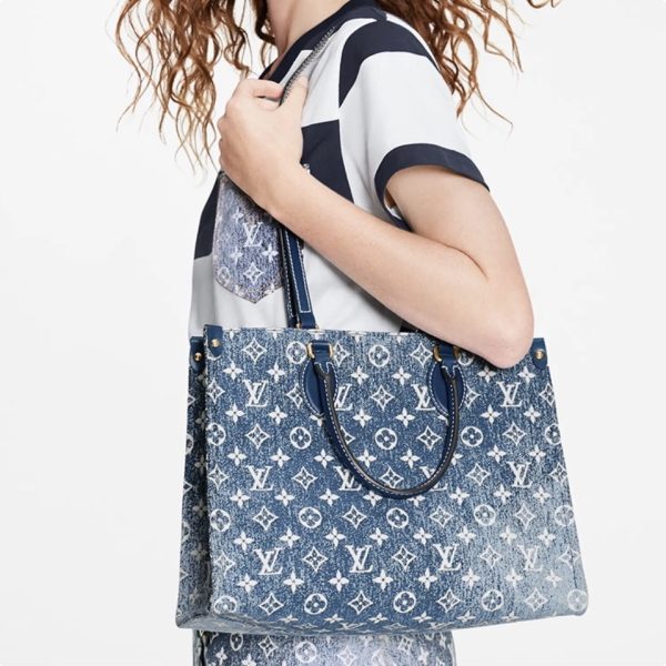 Louis Vuitton LV ONTHEGO Denim Bag M46871(Replica) - Image 4