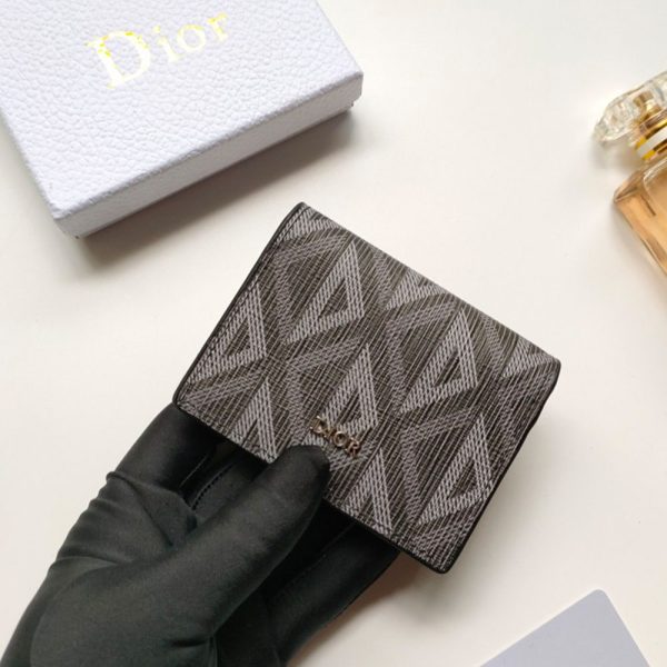 Dior Oblique Coin Card Holder Wallet(Replica) - Image 6