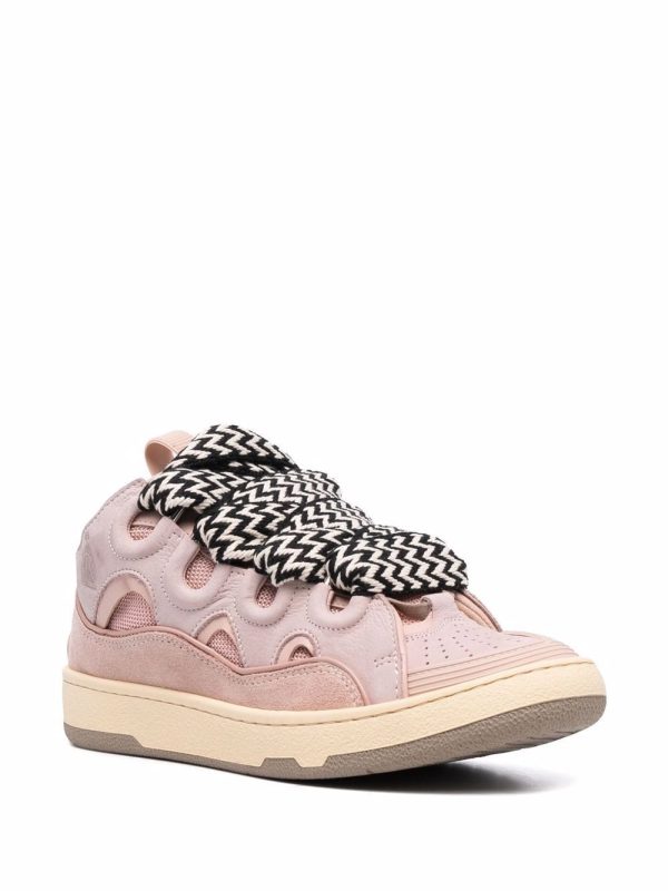 Lanvin LEATHER CURB SNEAKERS(Replica) - Image 4