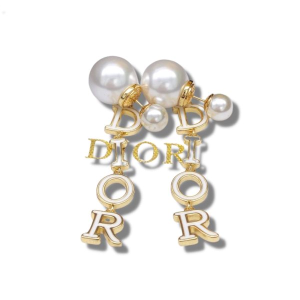 Dior 21 Autumn Earrings Gold For Women Jewelry (Replica)