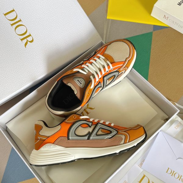 Dior B30 Dad Sneakers Orange (AAA High Quality Version) - Image 3