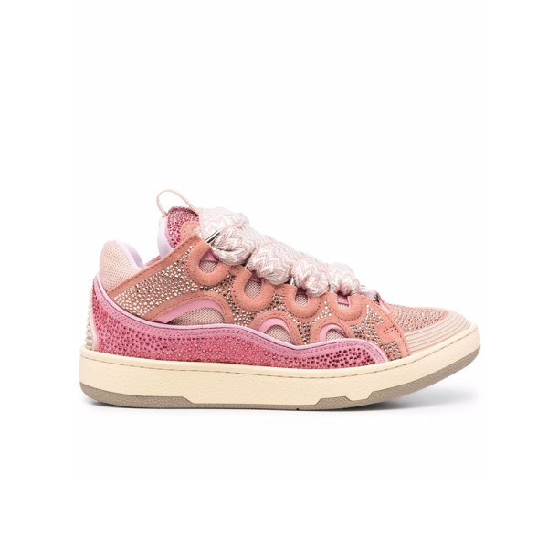 Lanvin LEATHER CURB SNEAKERS(Replica)